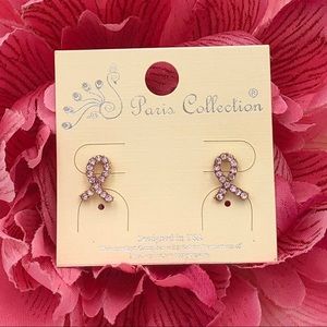 🍀 Pink Ribbon Breast Cancer Earrings